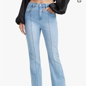 ALTAR'D STATE Women's Kayla Star Print Flare Jeans, Size 25